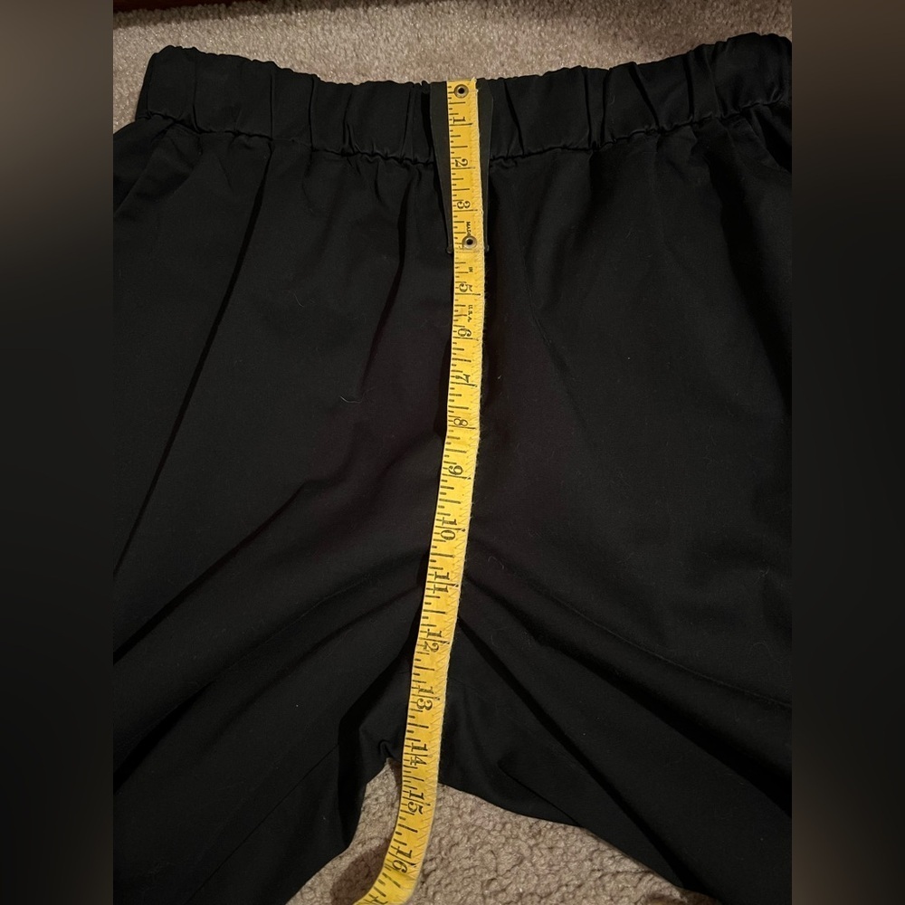 Everlane Wide Leg The Easy Pull On Black Organic Cotton Pants Sz 12 EUC - Picture 13 of 15